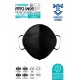 Qzer Black FFP2 Protected N95 Mask 30 Pcs