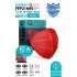 Qzer Red Color 5 Layer FFP2 N95 Mask 10 Pcs
