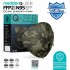 Qzer Green Camouflage Patterned FFP2 N95 Mask 10 Pieces