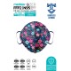 Qzer Blue Flos Desenli 5 Katmanlı FFP2 N95 Maske 10 Adet