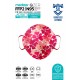 Qzer Kiraz Çiçeği Desenli 5 Katmanlı FFP2 N95 Maske 10 Adet