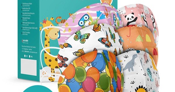 https://www.sabomar.com/Qzer 5 Different Patterned Girls FFP2 Mask - 50 Pieces
