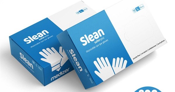 https://www.sabomar.com/Medizer Slean Blue Disposable Gloves L Size 200 Pcs