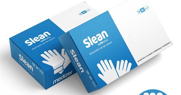 https://www.sabomar.com/Medizer Slean Blue Disposable Gloves M Size 200 Pcs