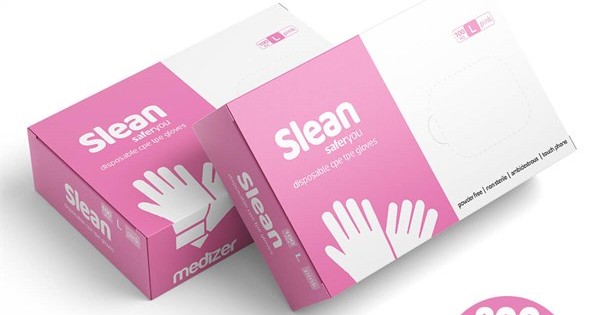 https://www.sabomar.com/Medizer Slean Pink Disposable Gloves L Size 200 Pcs