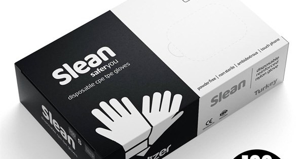https://www.sabomar.com/Medizer Slean Black Disposable Gloves S Size 100pcs