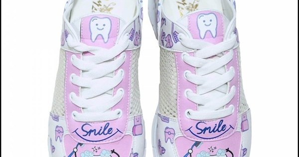 https://www.sabomar.com/ShoeRokee Netted Teeth Themed Women's Sneakers - Outlet