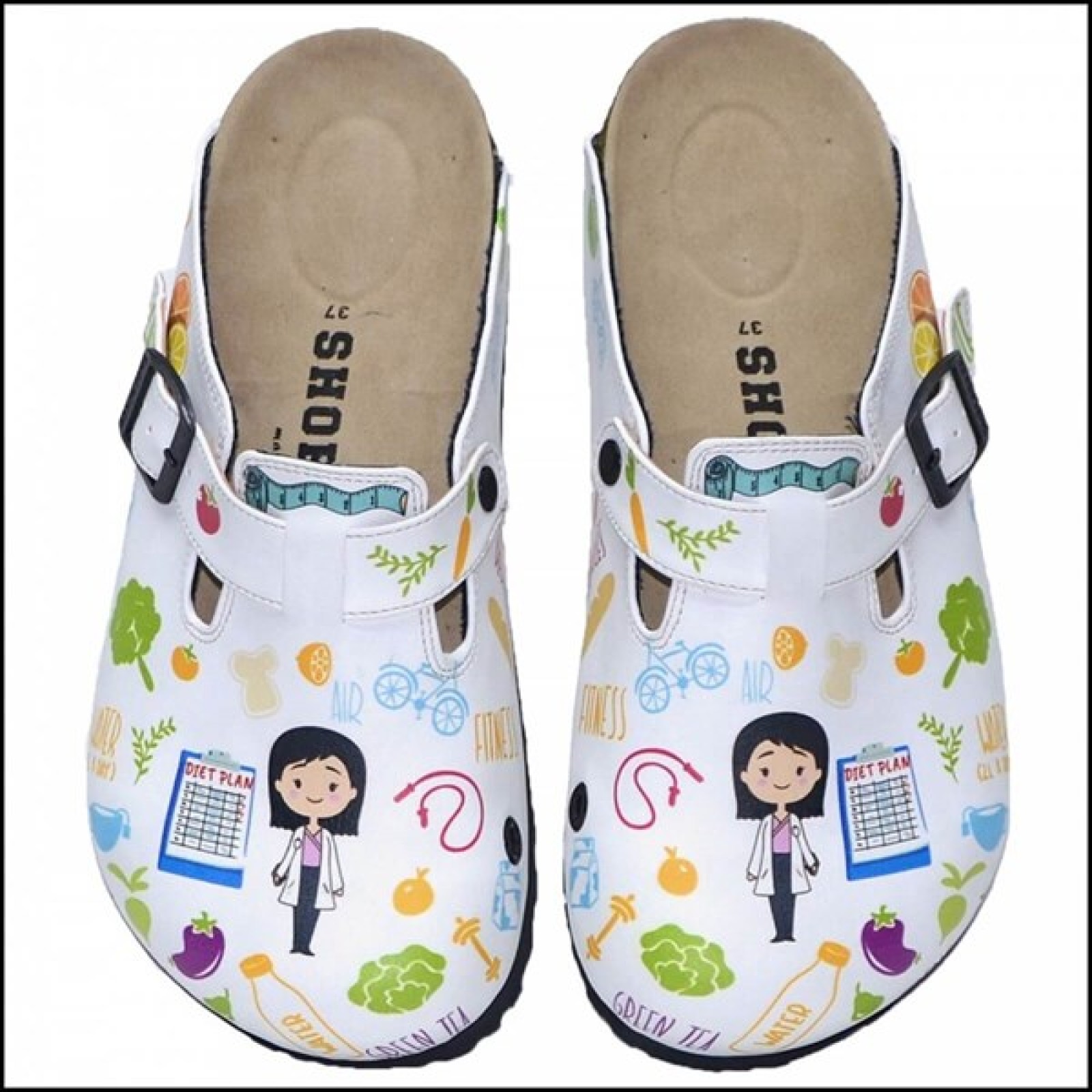 https://www.sabomar.com/ShoeRokee Dietitian Themed Miss Sabo Slippers