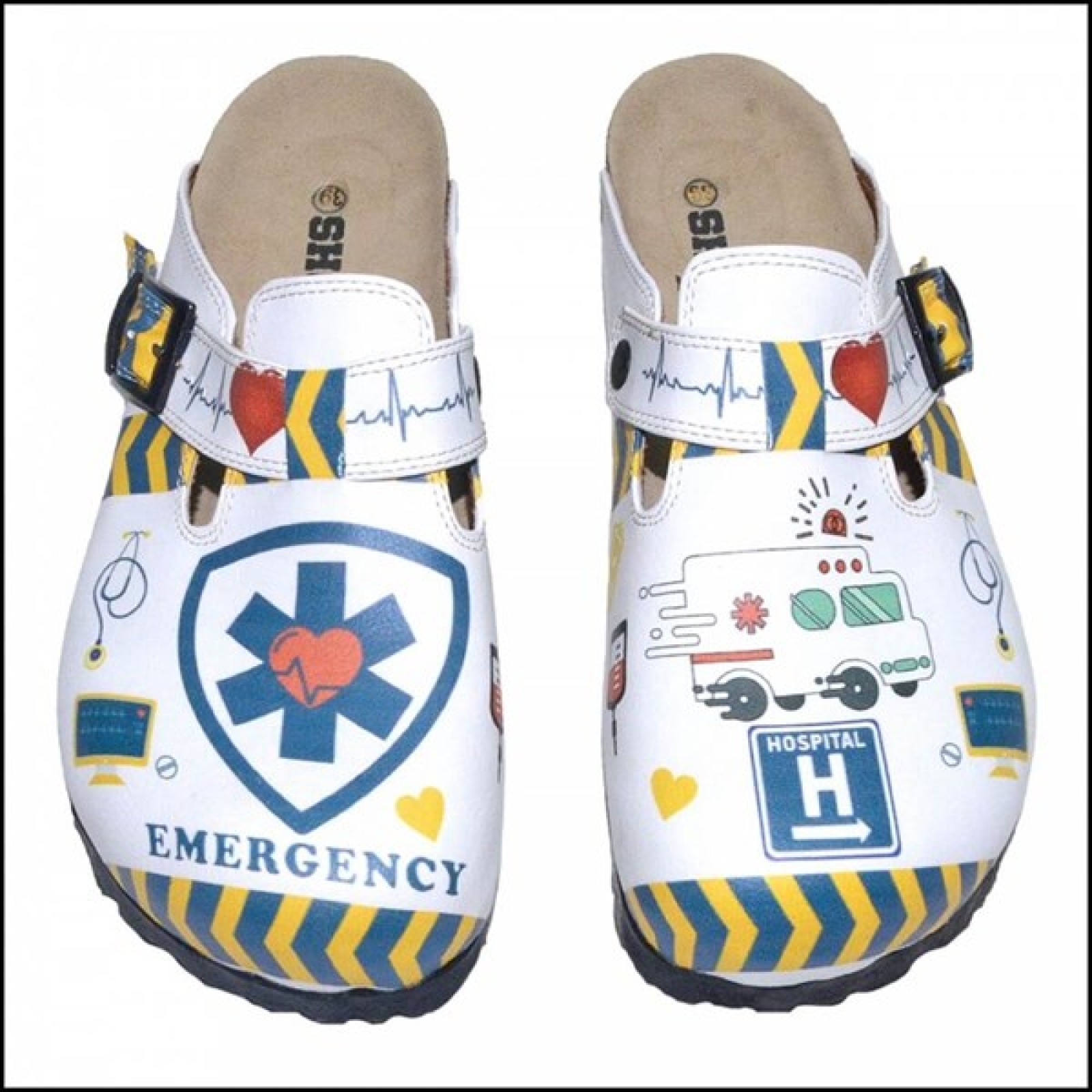 https://www.sabomar.com/ShoeRokee Emergency-ATT Themed Miss Sabo Slippers - Outlet