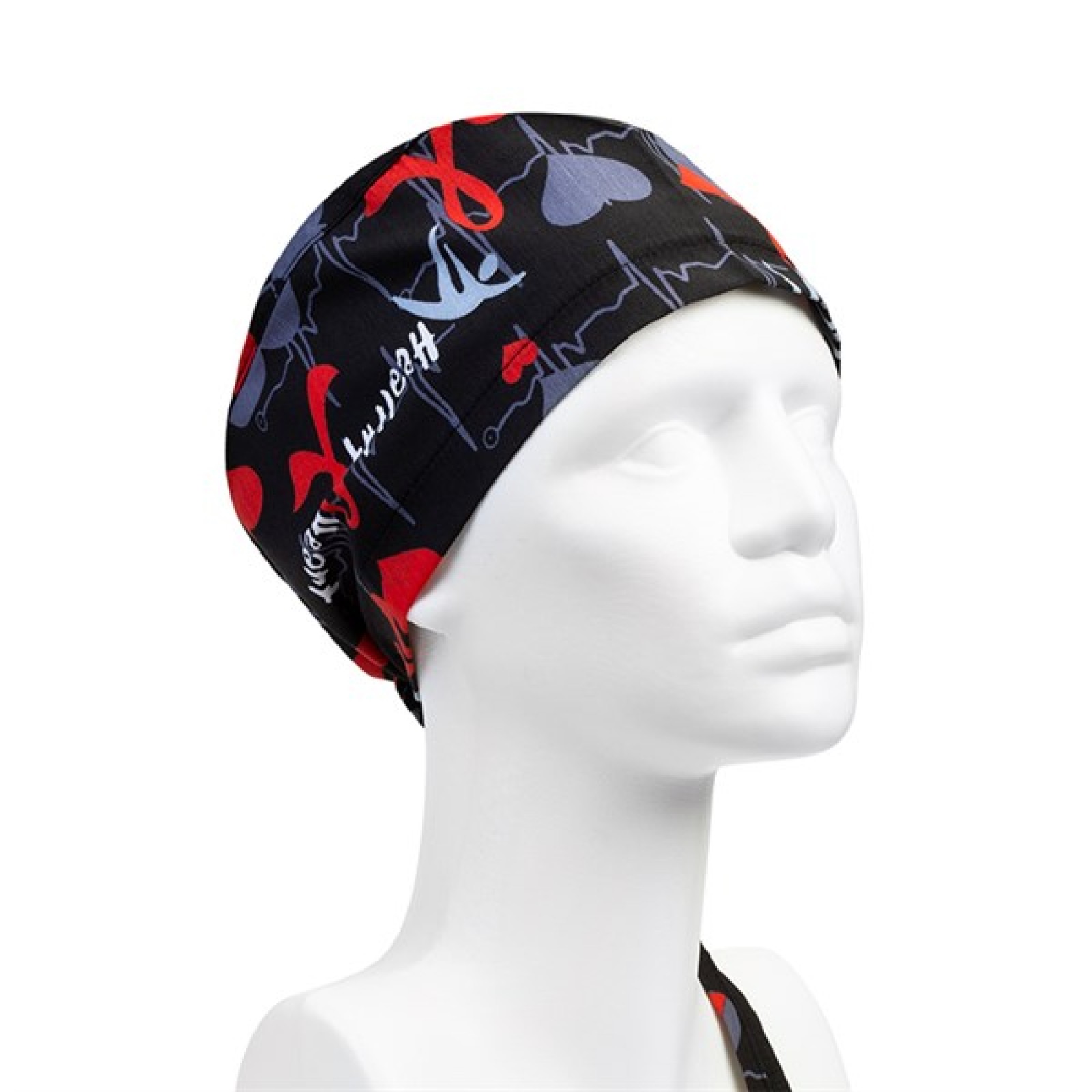 https://www.sabomar.com/Black Surgical Bonnet with Heart Pattern