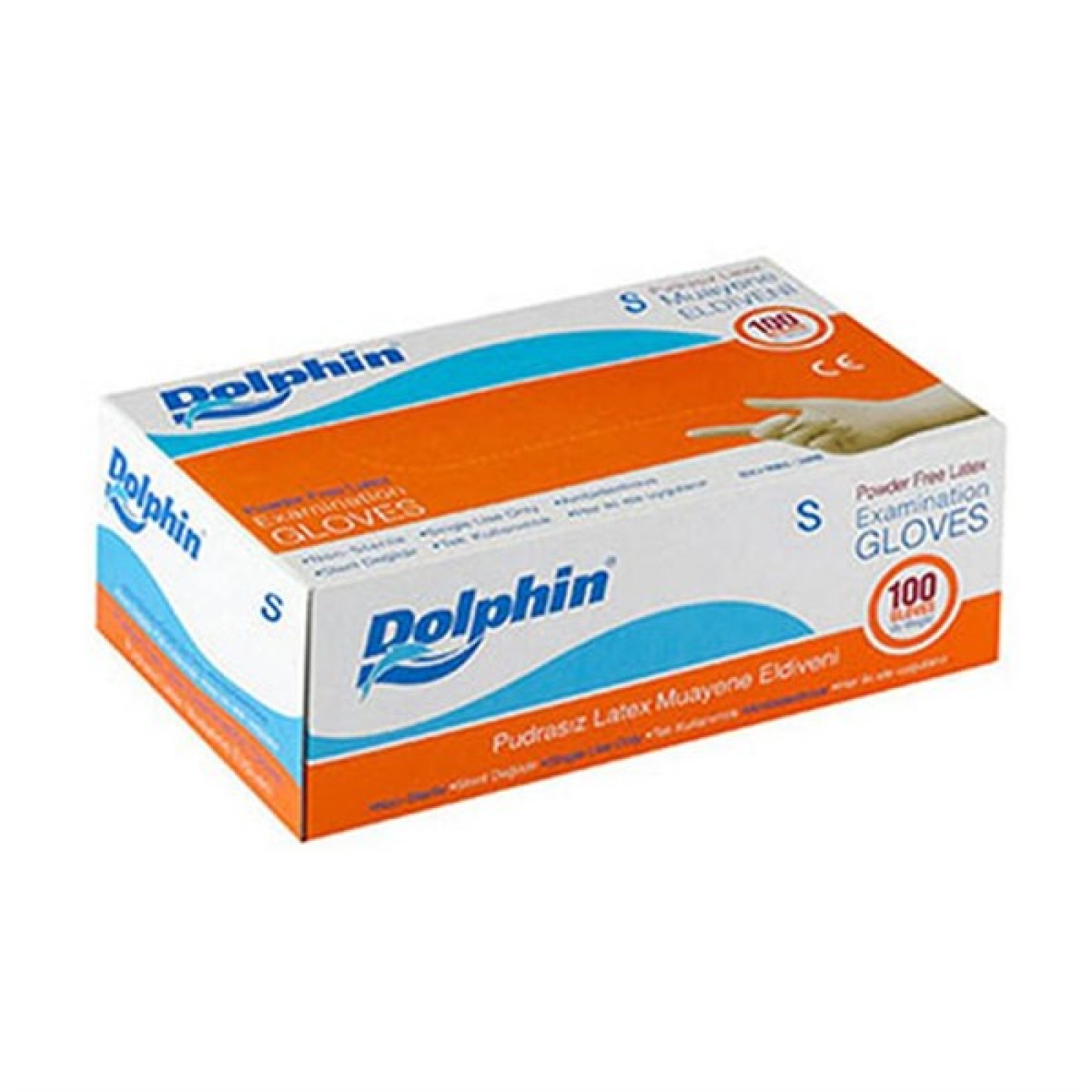 https://www.sabomar.com/Dolphin White Latex Gloves Powder Free (S Size) 100 Pack