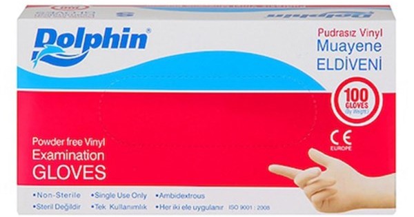 https://www.sabomar.com/Dolphin White Vinyl Gloves Powder Free (L Size) Pack of 100