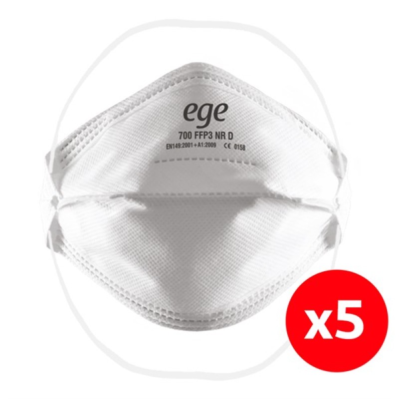 EGE 700 NR D FFP3 N95 Maske Ventilsiz - 5 Adet