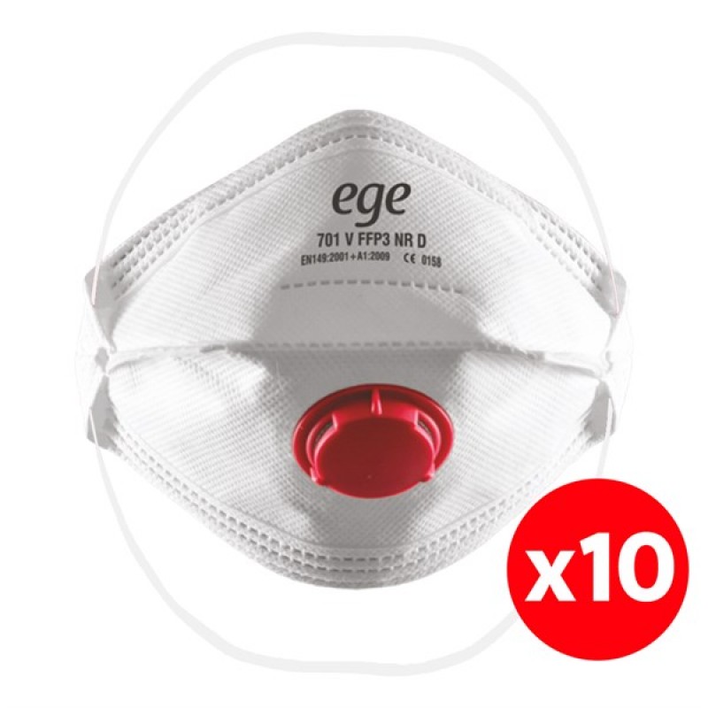 EGE 701 V NR D FFP3 N95 Maske Ventilli - 10 Adet