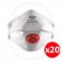 EGE 701 V NR D FFP3 N95 Maske Ventilli - 20 Adet