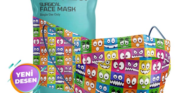 https://www.sabomar.com/Medizer Meltblown Funny Face Patterned Surgical Mask 3 Pack of 10