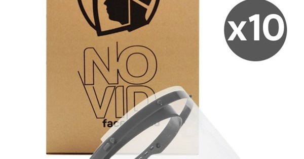 https://www.sabomar.com/10 Pcs - NoVid Adjustable Transparent Protective Face Visor - Grey