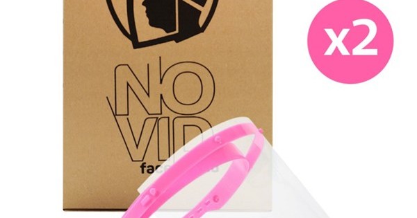 https://www.sabomar.com/2 Pcs - NoVid Adjustable Transparent Protective Face Visor - Pink