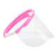 4 Pcs - NoVid Adjustable Transparent Protective Face Visor - Pink