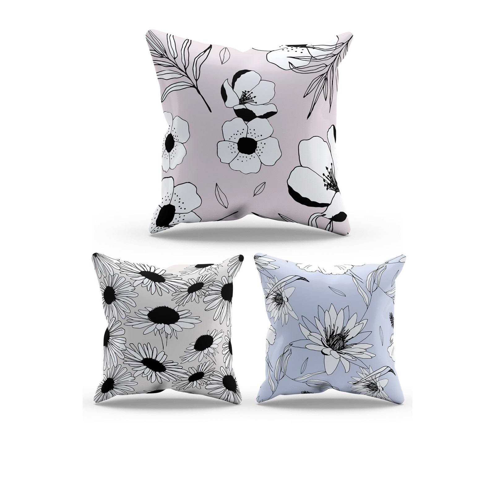 https://www.sabomar.com/Mouds Double Side Printed Line Garden Patterned 3-Pack Suede Pillow Cover