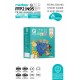 Qzer Mavi Araba Desenli 5 Katmanlı Çocuk FFP2 N95 Maske 10 Adet